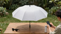 Autonomous Flying Umbrella Follows And Shields Users From Rain And Sunlight